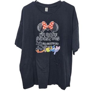 Gildan Black Tee with Disney Graphic‎ Size 2XL